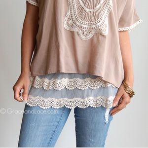 Grace & Lace scallop trim extender tank